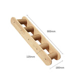 Mur d'escalade en bois massif pour chat et animal de compagnie, plateforme suspendue, échelle, accessoires pour animaux de compagnie