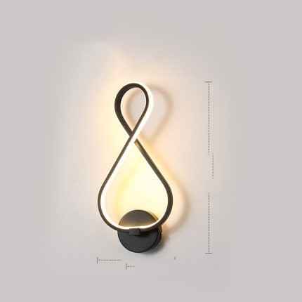 applique murale à LED minimaliste lampe de chevet pour chambre à coucher