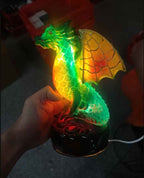 3D Colored Animal Light Desk Lamp Animal Series Decorative Night Light Animal Elephant Owl Cat Vintage Table Lamp Home Decoration