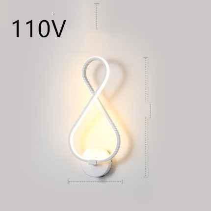 applique murale à LED minimaliste lampe de chevet pour chambre à coucher