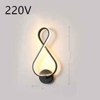 applique murale à LED minimaliste lampe de chevet pour chambre à coucher