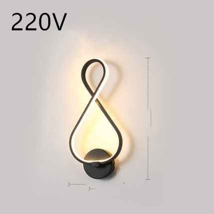 applique murale à LED minimaliste lampe de chevet pour chambre à coucher
