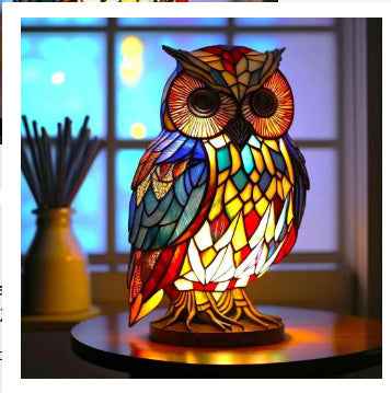 3D Colored Animal Light Desk Lamp Animal Series Decorative Night Light Animal Elephant Owl Cat Vintage Table Lamp Home Decoration