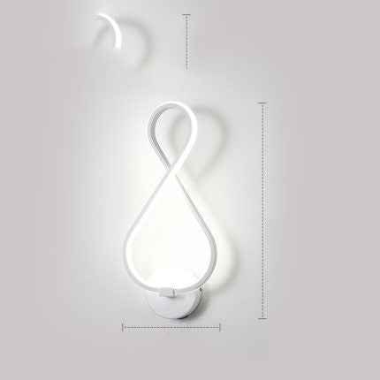 applique murale à LED minimaliste lampe de chevet pour chambre à coucher