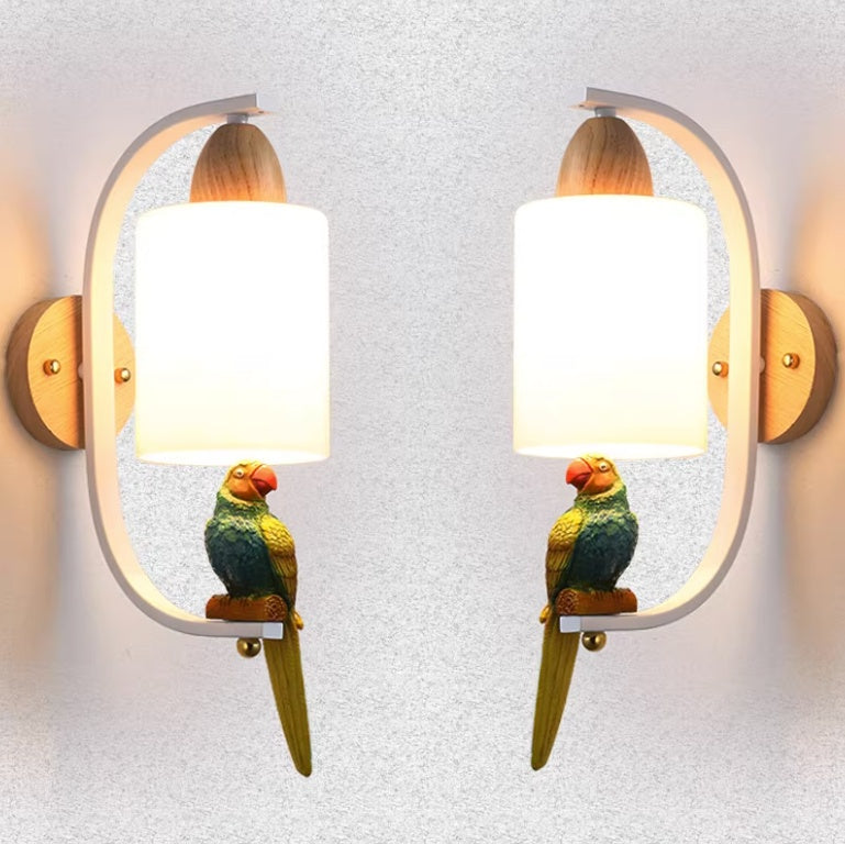 Applique murale en bois - Lampe de chevet en bois massif, minimaliste et créative pour salon, chambre, mur et escalier - Tendance cosy