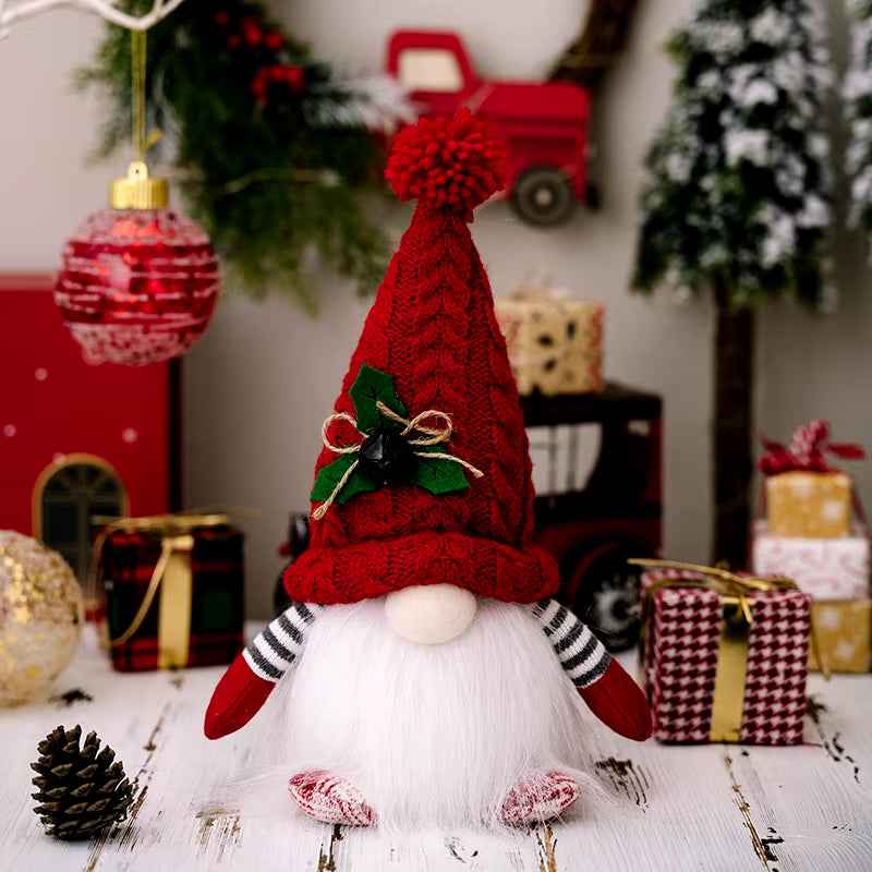 Nain de Noël lumineux de 30 cm, décorations de Noël 2024, poupées en peluche sans visage, elfe, ornements pour la maison, cadeau de Noël 2024