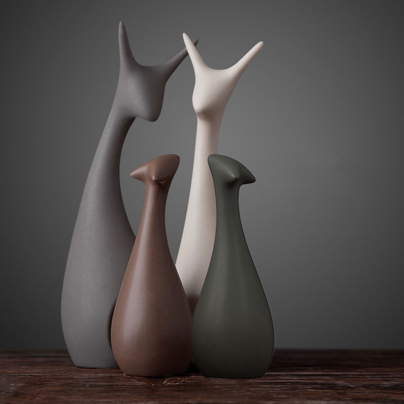 Décoration artisanale animaux en céramique pour décorer vos meubles - Tendance cosy