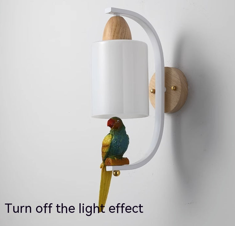 Applique murale en bois - Lampe de chevet en bois massif, minimaliste et créative pour salon, chambre, mur et escalier - Tendance cosy