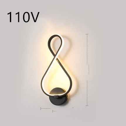 applique murale à LED minimaliste lampe de chevet pour chambre à coucher