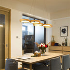 Suspension Forme Cercle en Bois Massif - Tendance cosy