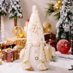 Décoration de Noël en tissu, poupée sans visage