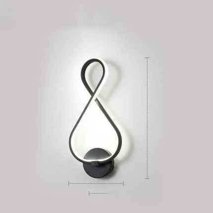 applique murale à LED minimaliste lampe de chevet pour chambre à coucher
