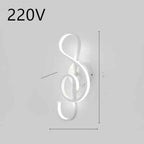 applique murale à LED minimaliste lampe de chevet pour chambre à coucher