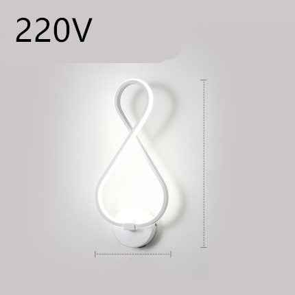 applique murale à LED minimaliste lampe de chevet pour chambre à coucher