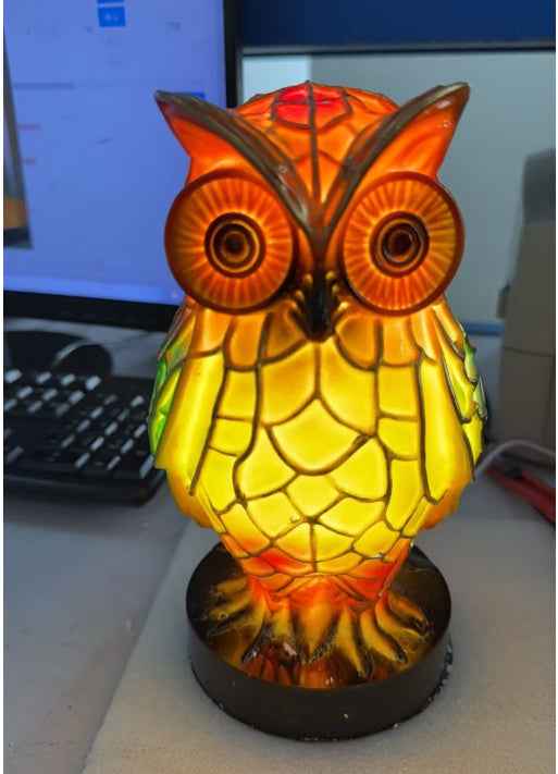3D Colored Animal Light Desk Lamp Animal Series Decorative Night Light Animal Elephant Owl Cat Vintage Table Lamp Home Decoration