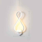 applique murale à LED minimaliste lampe de chevet pour chambre à coucher