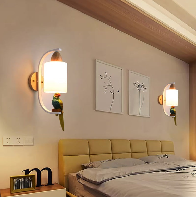 Applique murale en bois - Lampe de chevet en bois massif, minimaliste et créative pour salon, chambre, mur et escalier - Tendance cosy