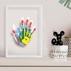 Impression d'art souvenir Empreinte de main multi-personnes Cadre photo d'empreinte de main à faire soi-même
