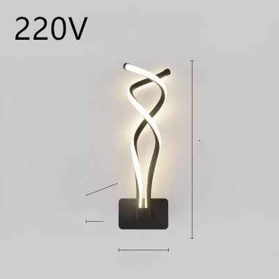 applique murale à LED minimaliste lampe de chevet pour chambre à coucher