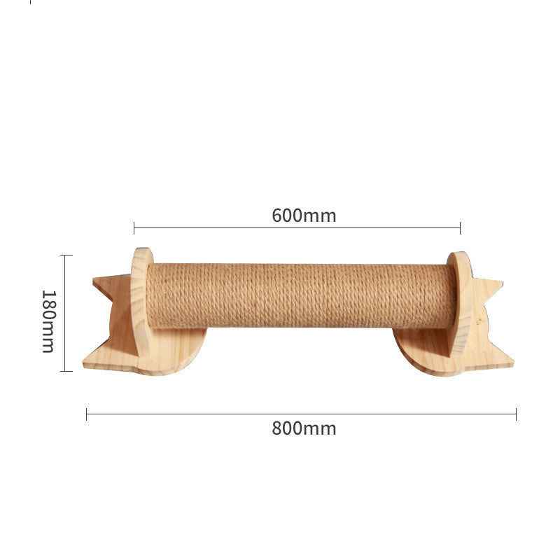 Mur d'escalade en bois massif pour chat et animal de compagnie, plateforme suspendue, échelle, accessoires pour animaux de compagnie