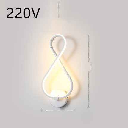 applique murale à LED minimaliste lampe de chevet pour chambre à coucher