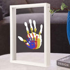 Impression d'art souvenir Empreinte de main multi-personnes Cadre photo d'empreinte de main à faire soi-même