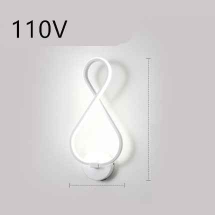 applique murale à LED minimaliste lampe de chevet pour chambre à coucher
