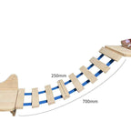 Mur d'escalade en bois massif pour chat et animal de compagnie, plateforme suspendue, échelle, accessoires pour animaux de compagnie