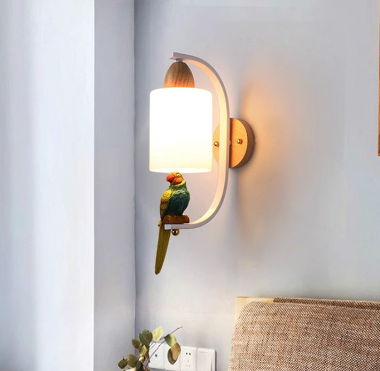 Applique murale en bois - Lampe de chevet en bois massif, minimaliste et créative pour salon, chambre, mur et escalier - Tendance cosy