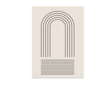 Décoration d'intérieur bohème avec lignes abstraites sur toile