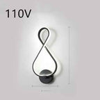 applique murale à LED minimaliste lampe de chevet pour chambre à coucher