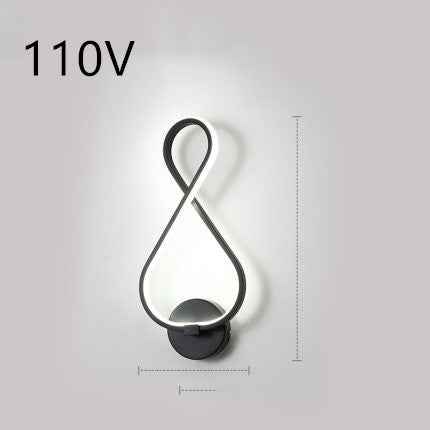 applique murale à LED minimaliste lampe de chevet pour chambre à coucher
