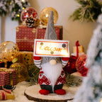 Décoration de Noël en tissu, poupée sans visage