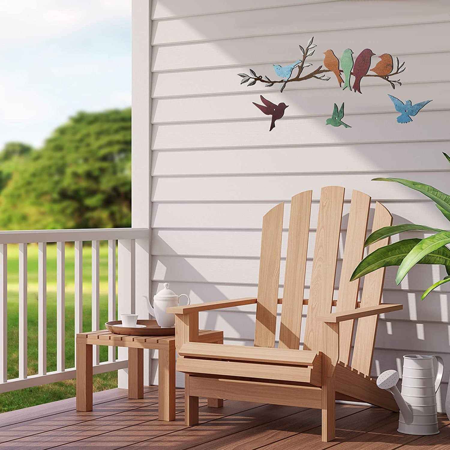 Décoration murale en forme de branche d'oiseau